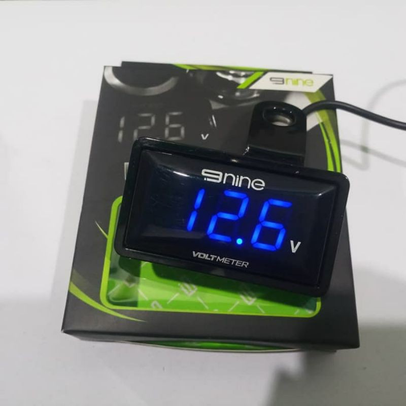 Jual VOLMETER LED NINE KOTAK DAN BULAT 12V DIGITAL LED WATERPROOF UNTUK ...