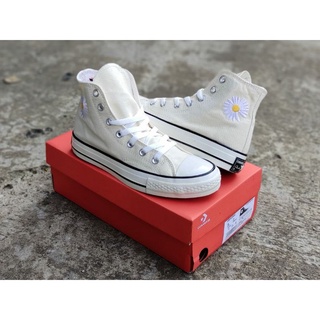 Jual Sepatu converse allstar putih tinggi original size 37 43