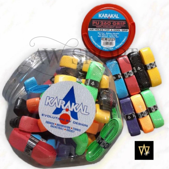 KARAKAL PU SUPER GRIP REPLACEMENT RACKET GRIPS - TENNIS - SQUASH - BADMINTON