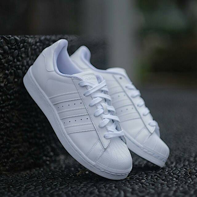 Adidas superstar on sale all white indonesia