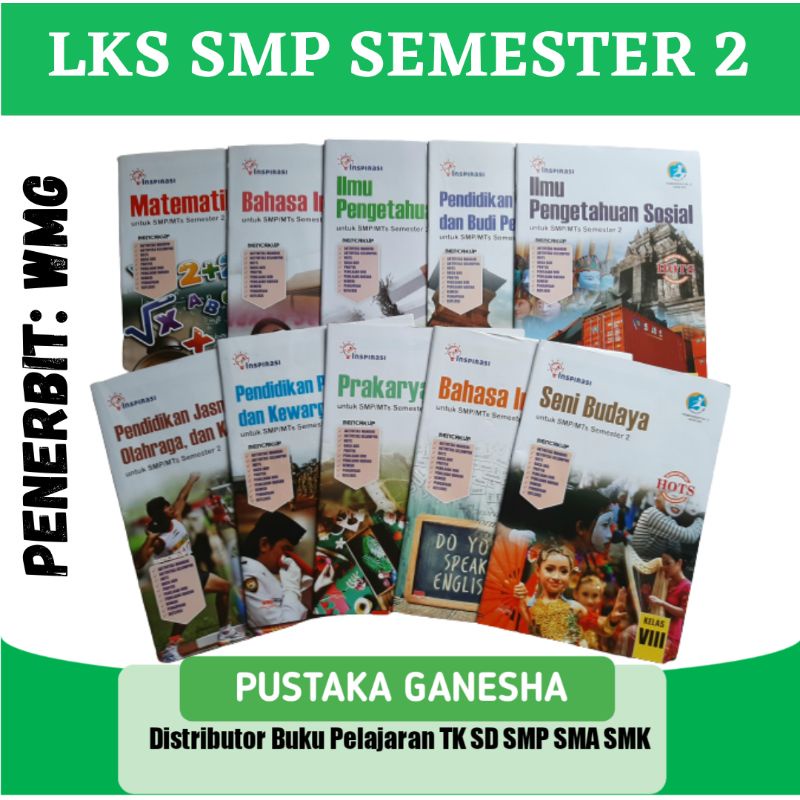 Jual Harga Satuan - LKS SMP MTS Pelajaran Umum Kelas 7 8 9 Semester 2 ...