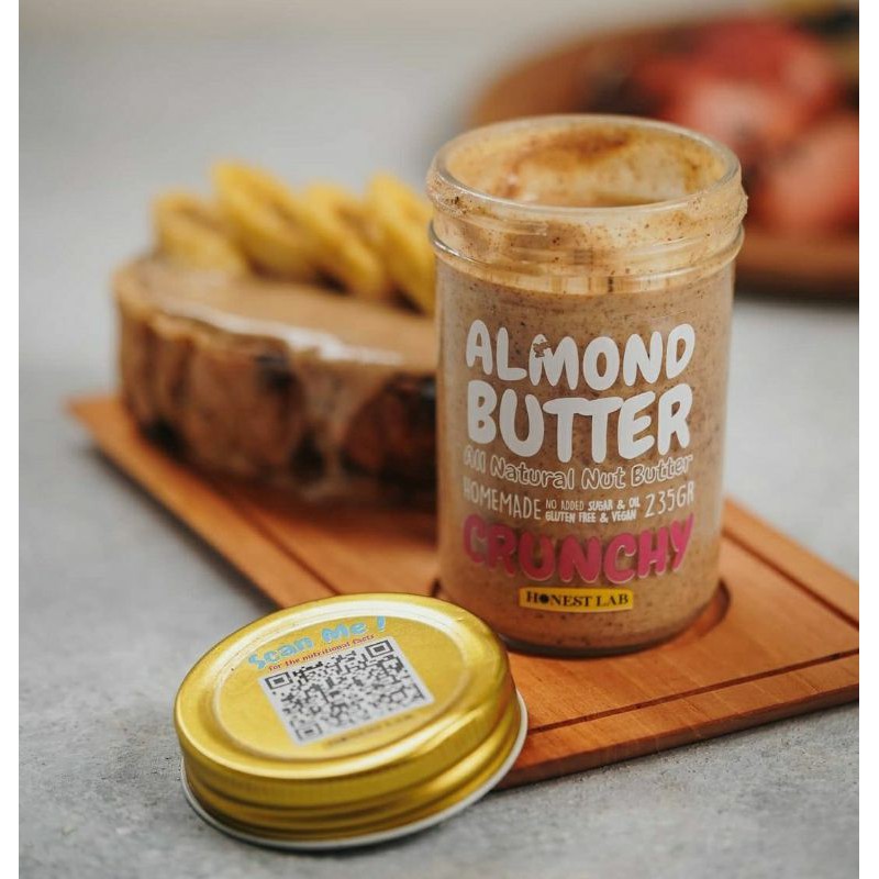 Jual Honest Lab Crunchy Almond Butter (NEW PACKAGING) | Shopee Indonesia