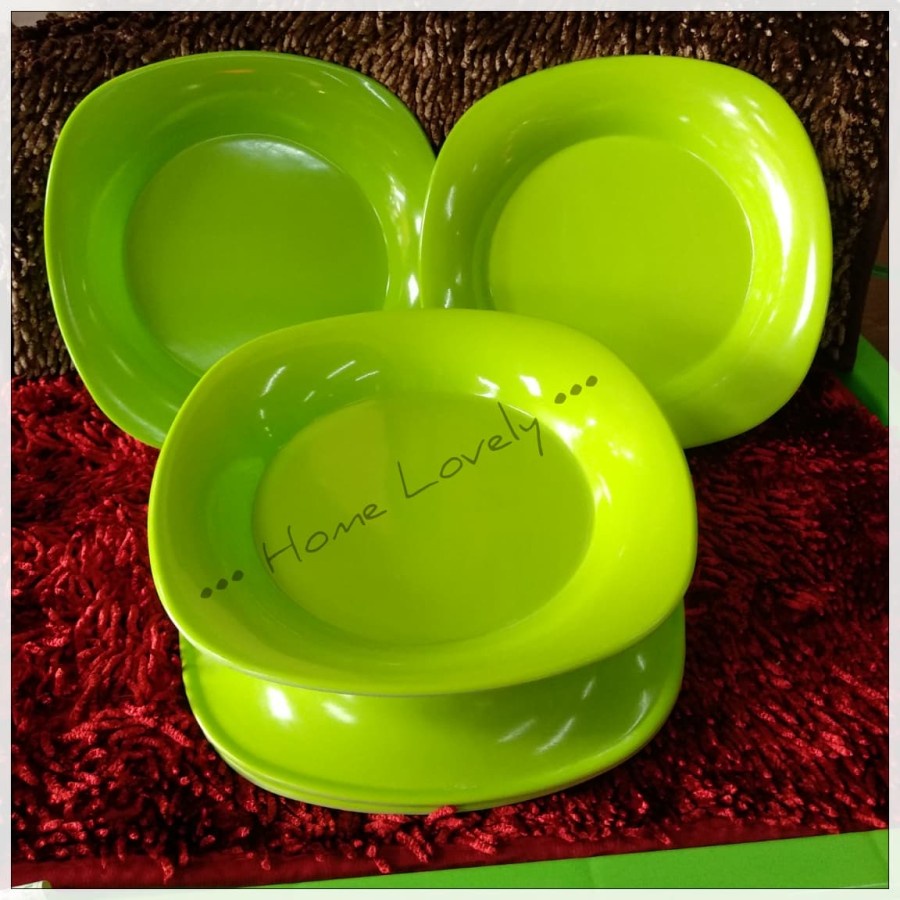 Jual Piring Tatakan Melamin Segi 6inch Cekung Merek Singa-Singi PS6D ...