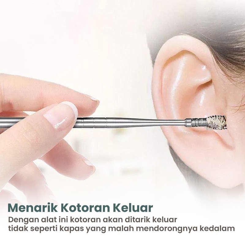 Jual Alat Korek Telinga Pembersih Korek Kuping Ear Wax Picker 7pcs