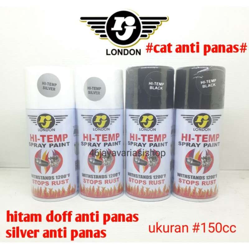 Jual Pilok Pilox Cat Anti Panas Hitam Doff Anti Panas Silver Anti Panas Ukuran 150cc Shopee 1946