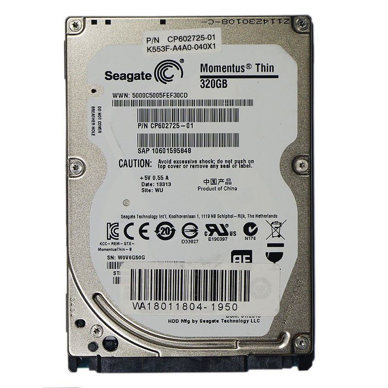 Seagate SATA 2.5inch 320GB HDD - 内蔵型ハードディスクドライブ