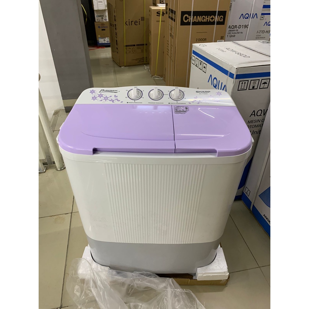 Jual MESIN CUCI SHARP EST 70 MW 7KG 2 TABUNG 70MW 7KG PURE MAGIC LOW ...