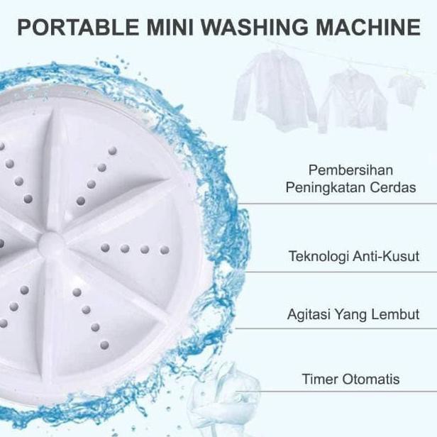 Jual Mesin Cuci Mini Portable Washing Machine Ultrasonic Shopee Indonesia