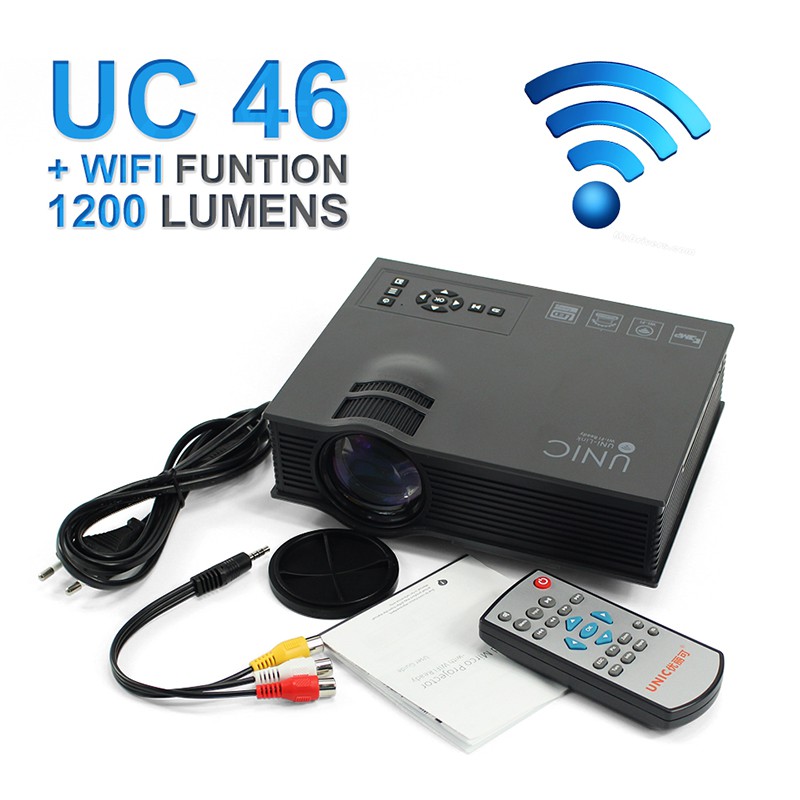 Jual Mini Projector Proyektor LED UC46 PLUS WIFI / Infocus Mini UC46 ...
