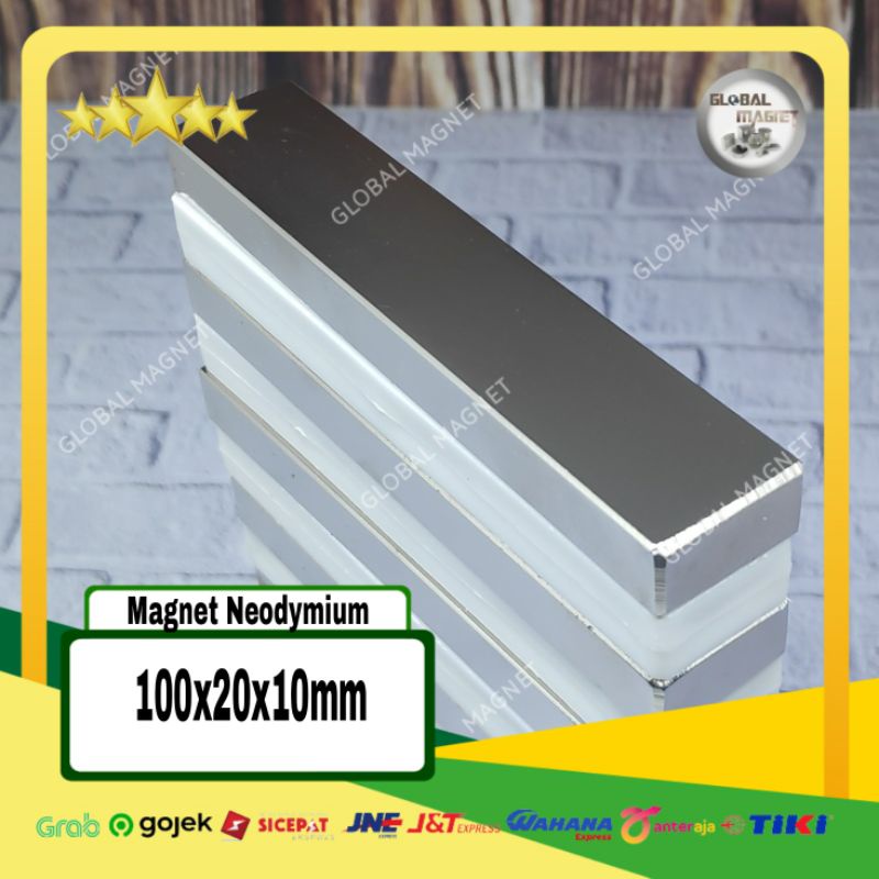 Jual MAGNET NEODYMIUM / MAGNET BATU 100xx20x10mm | Shopee Indonesia