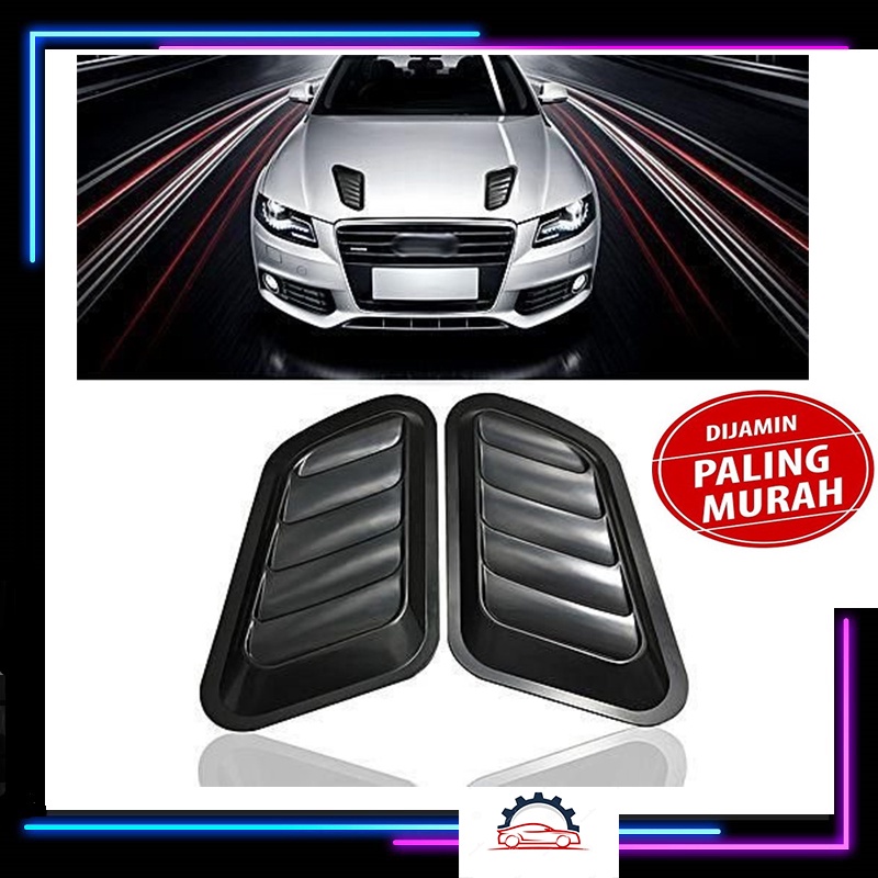 Jual Air Flow Air Scoop Mobil Intake Scoop Turbo Bonnet Vent isi 2 pc ...