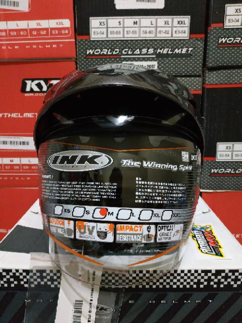 Jual HELM INK CX22 ORIGINAL SOLID GUNMETAL HELM INK CX 22 POLOS ABU ABU ...
