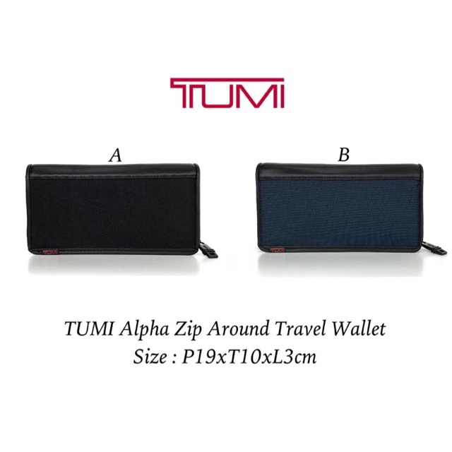 Tumi alpha zip around travel outlet wallet