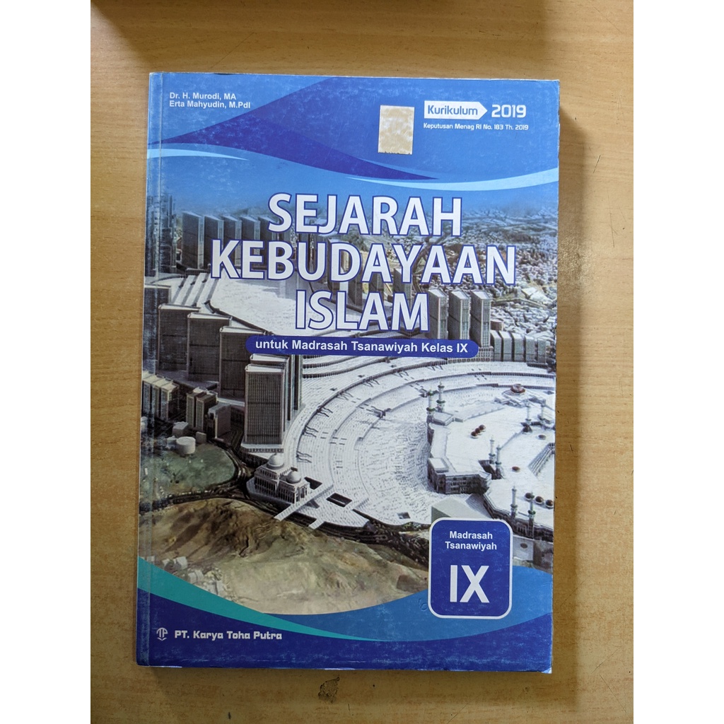 Jual Buku Siswa Kelas 9 SKI Sejarah Kebudayaan Islam MTS Toha Putra ...