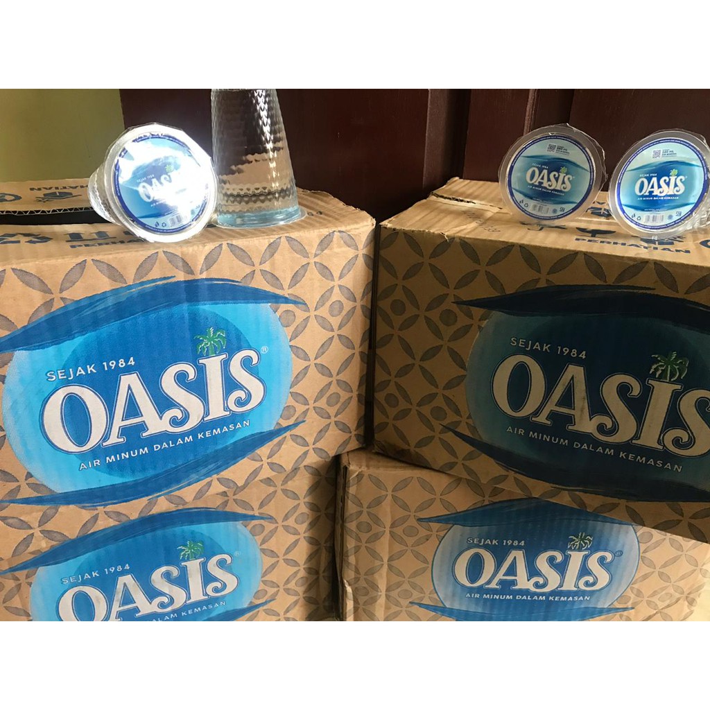 Jual Oasis Air Mineral Gelas Air Minum Kemasan Gelas 240 Ml Isi 48 Cup Shopee Indonesia 4042