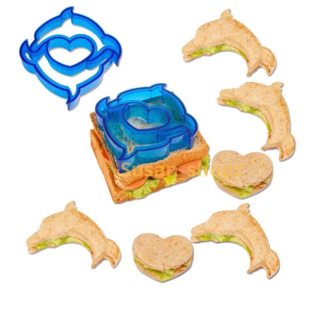 Jual Cutter Sandwich Roti Bento Transparan Karakter | Shopee Indonesia