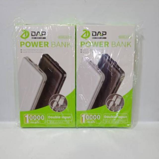 Jual Power Bank DAP DP10 Powerbank DAP PB DAP 10000mAH 2USB Original