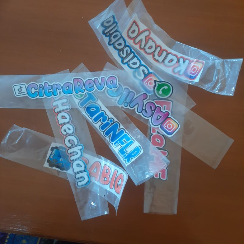 Jual Stiker Nama Akun Sosial Media sosmed stiker logo emblem custome ...