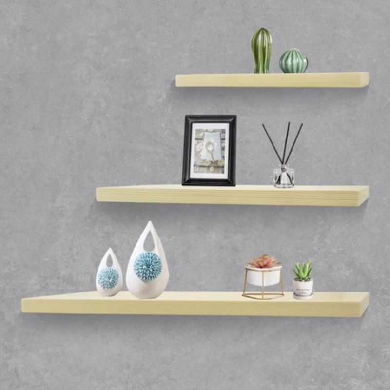 Jual C25 AMBALAN NATURAL RAK KAYU JATI BELANDA / RAK DINDING / HIASAN ...