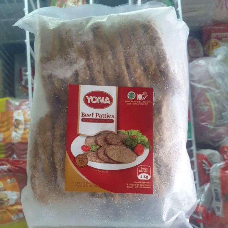 Jual Yona Beef Patties 1kg | Shopee Indonesia