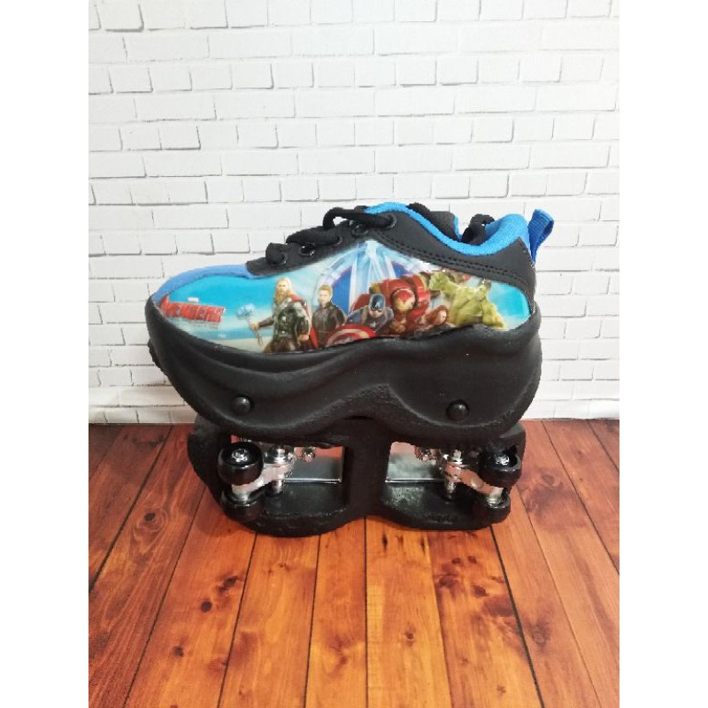 Jual RESTOCK!! Sepatu roda 4 cowo Avengers ori import promo murah ...