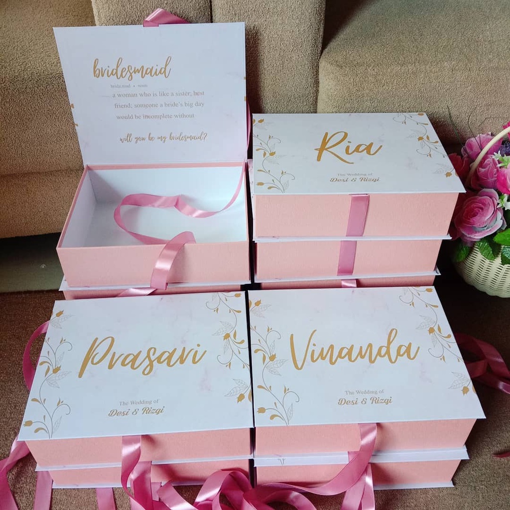 Jual Hardbox Custom Satuan [25x20x7] / Box Hampers / Bridesmaid Box ...
