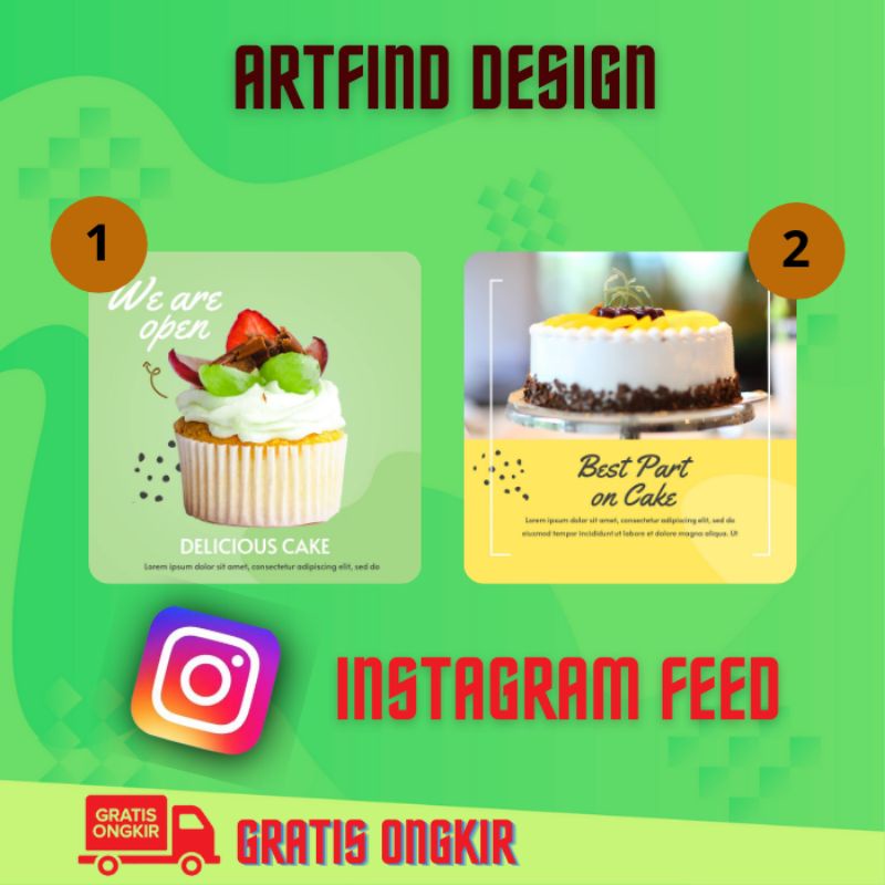 Jasa desain Post Konten Feed IG Instagram Satuan Murah Kekinian Part 3