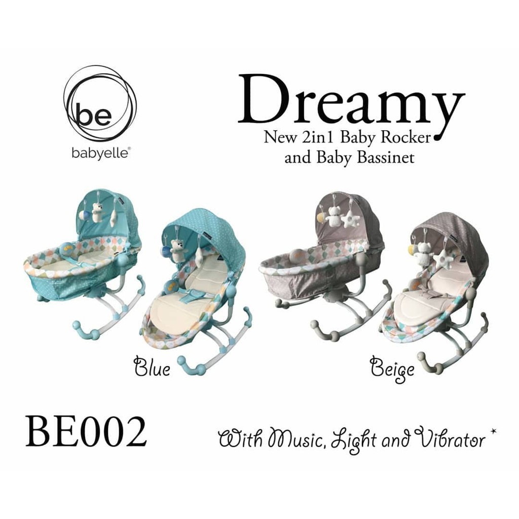 Jual Bouncer Baby Elle BabyElle Rocker Bassinet BE002 Dreamy / Ayunan ...