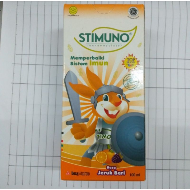 Jual stimuno sirup memperbaiki sistem imun tubuh 100ml | Shopee Indonesia