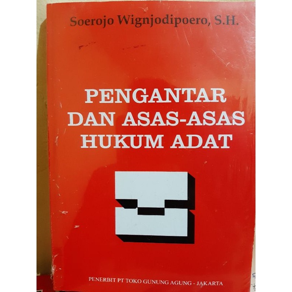 Jual PENGANTAR DAN ASAS ASAS HUKUM ADAT SOEROJO W | Shopee Indonesia