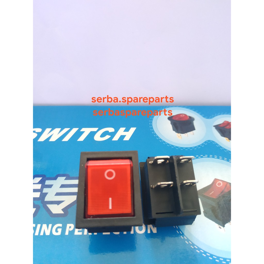 Jual Saklar / Switch ON OFF 4 Pin + Lampu | Shopee Indonesia