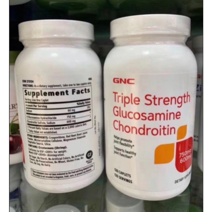 Jual suplemen vitamin Nyeri lutut GNC Triple Strength Glucosamine