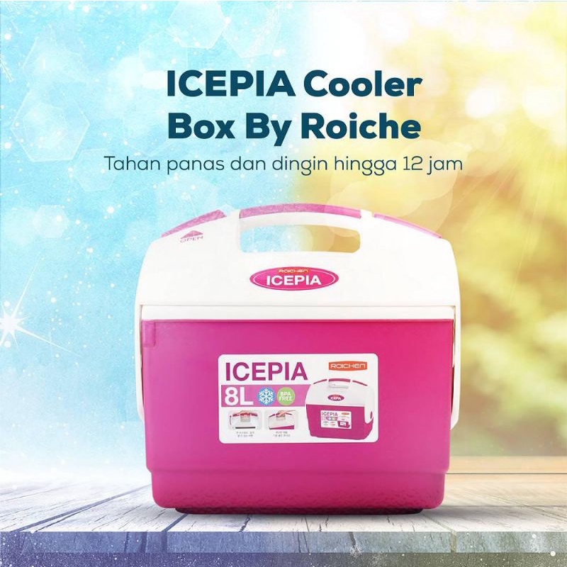 Jual Box Pendingin ICEPIA Cooler Box by Roiche 8L | Shopee Indonesia