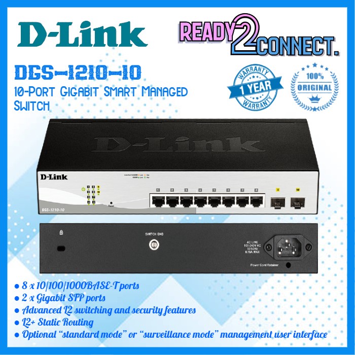 Jual Dlink Dgs Gigabit Smart Port Managed Switch Shopee