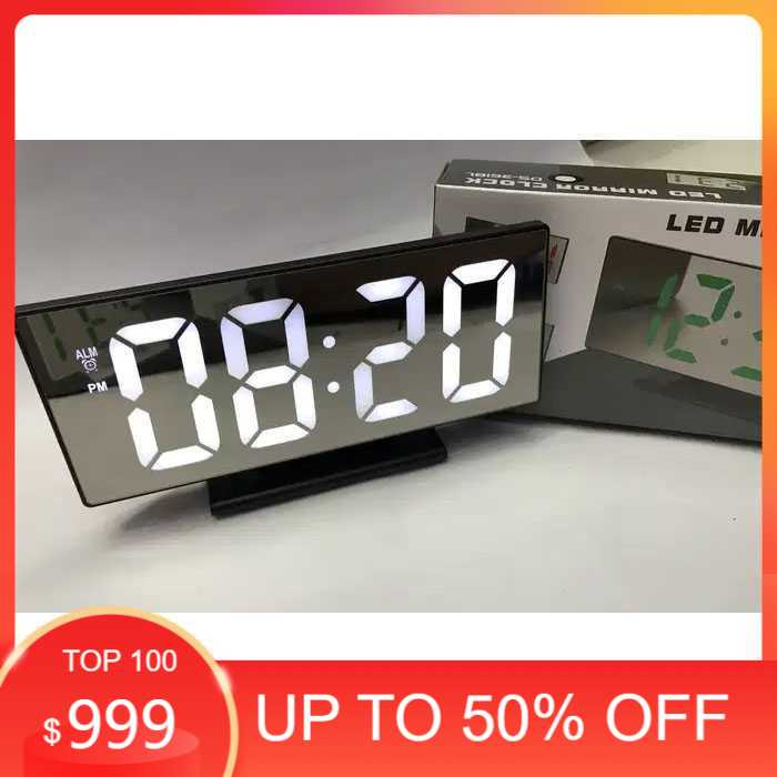 Jual DS3618L Jam Meja Digital LED Mirror Alarm Clock DS3618L Shopee
