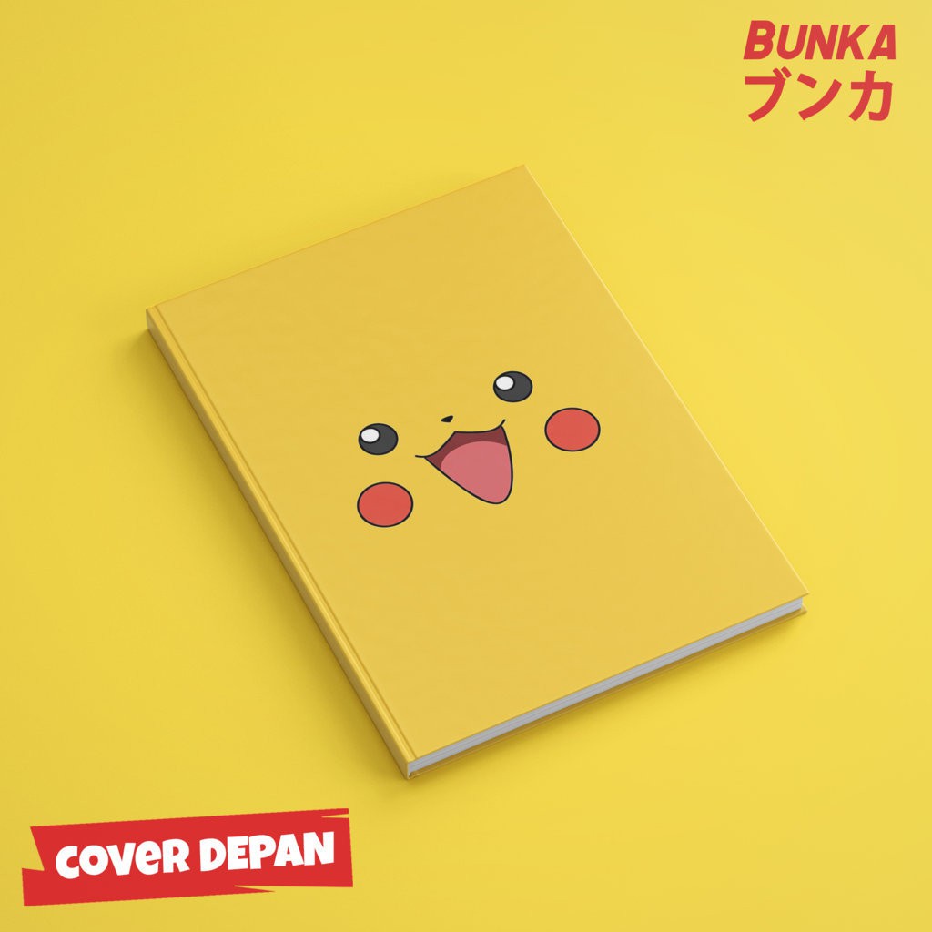 Jual Notebook Pokemon Pikachu Face Hardcover A5 Buku Tulis Catatan Note ...