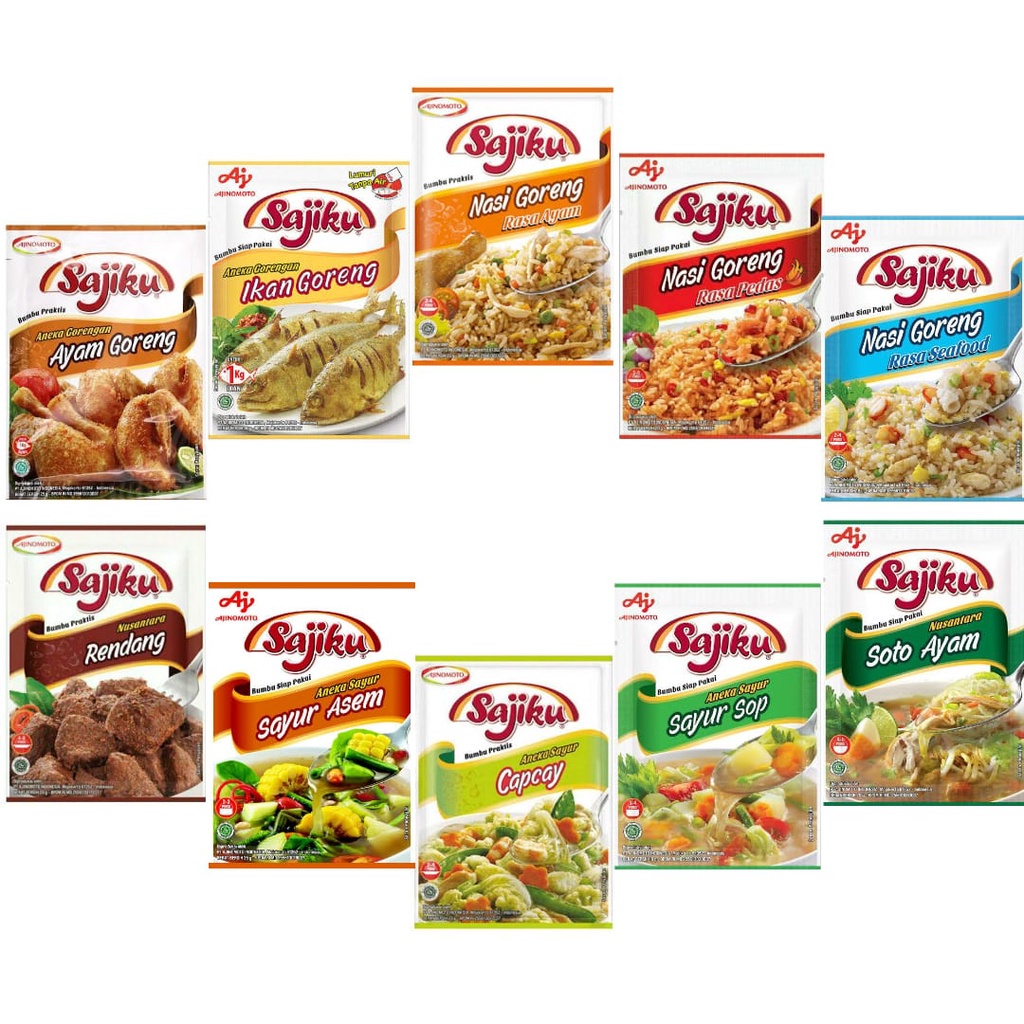 Jual Sajiku Bumbu Praktis Instant Ajinomoto Soto Nasi Goreng Sop G