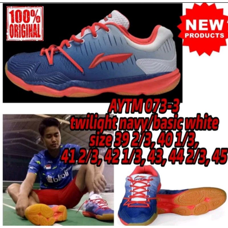 Jual Sepatu Badminton LINING AYTM 073 REKONDISI ORIGINAL Shopee