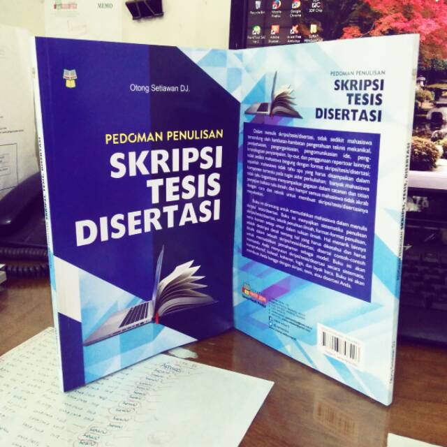 Jual BUKU PEDOMAN PENULISAN SKRIPSI TESIS DISERTASI / BUKU SKRIPSI ...