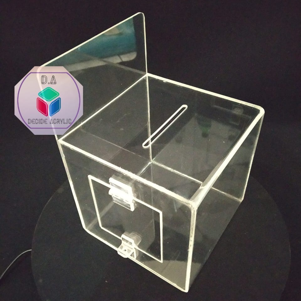 Jual Decide Acrylic Akrilik Kotak Amal Infaq Infak Donate Box Masjid ...
