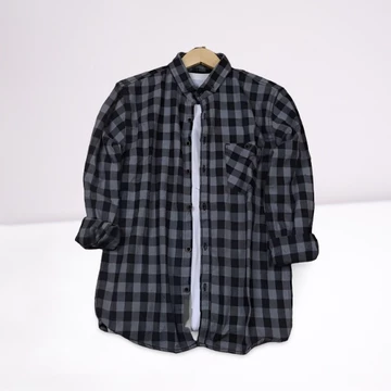 Kemeja Kotak Cowok Hem Flanel Pria Lengan Panjang Panel Merah Pria Distro Baju Kemeja 2024