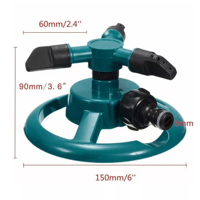 rotary garden sprinkler-kepala semprotan penyiram taman berputar 360