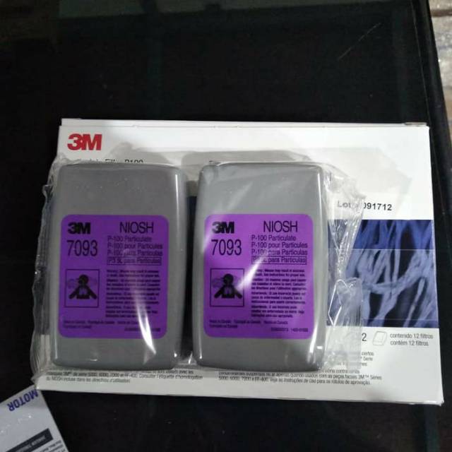 Jual 3M PARTICULATE FILTER P100 - 7093 FILTER MASKER RESPIRATOR ...