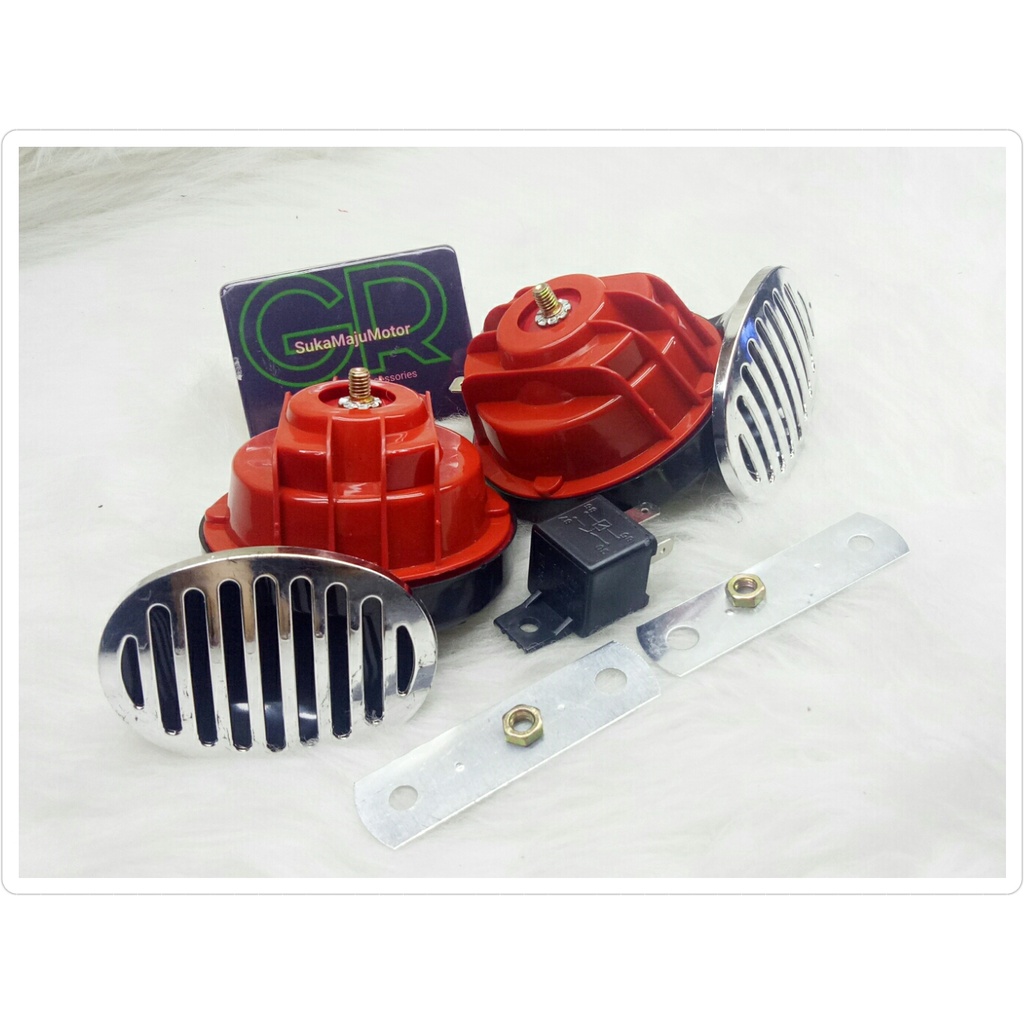 Jual Klakson Keong Ons Set + Riley 12 Volt Universal Buat Motor & Mobil ...