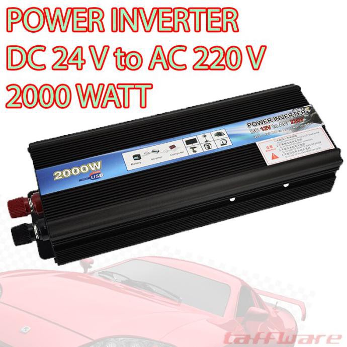 Jual Power Inverter 2000 Watt 24 Volt / Inverter 2000 W DC 24V to AC