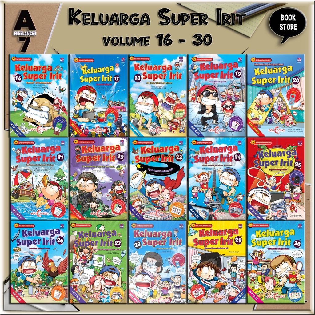 Jual Buku Komik Seri Keluarga Super Irit 16 30 Komik Pendidikan