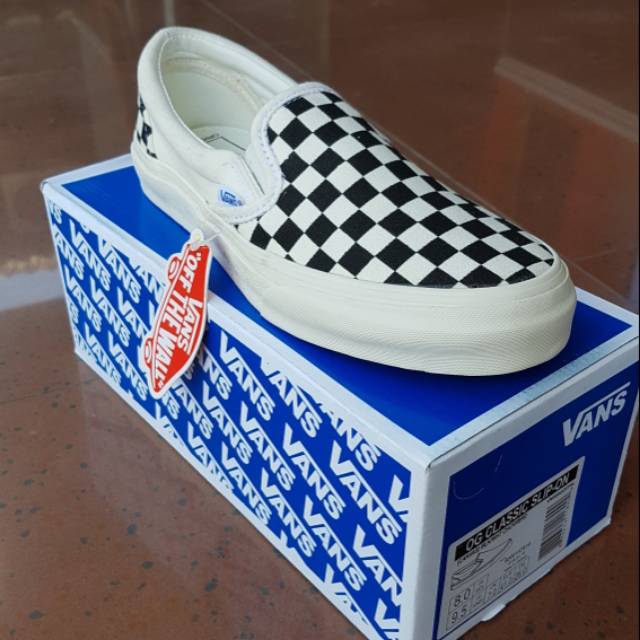 Harga vans slip on checkerboard clearance ori