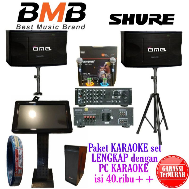 Jual Paket Sound Karaoke Bmb 10 Inch Komplit Pc Karaoke Monitor 19 Inch