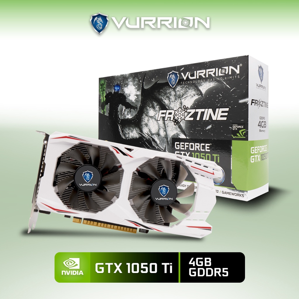 Jual Vga Card Gaming Gtx 1050 Ti 4gb Gddr5 128bit Vurrion Froztine Dual Fan Geforce Nvidia Gpu