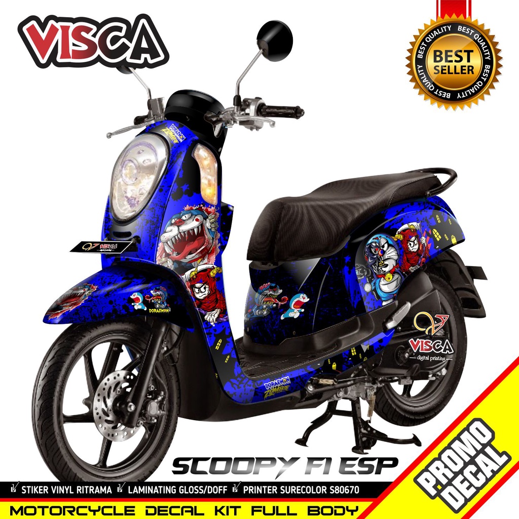 Jual Stiker Decal Scoopy Decal Stiker Scoopy Stiker Decal Motor Scoopy ...